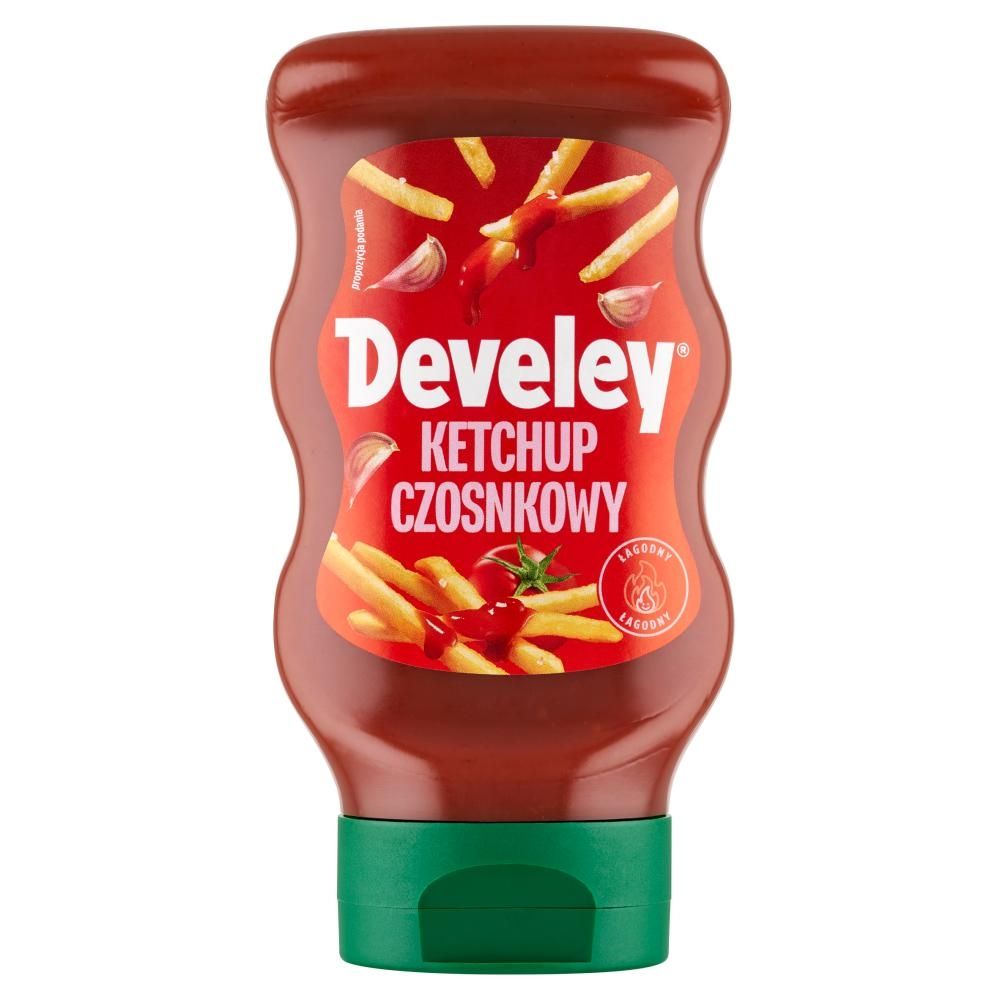 Develey Ketchup czosnkowy łagodny 370 g