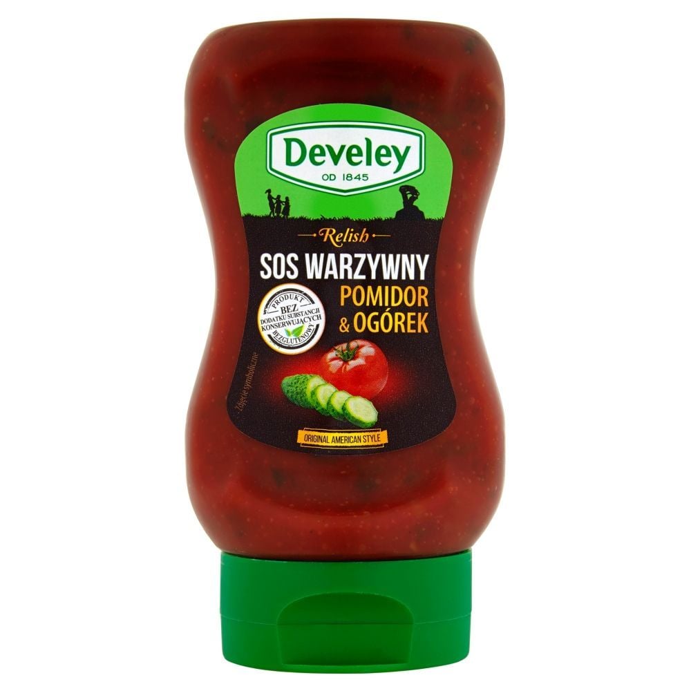 Develey Relish Sos warzywny Pomidor & Ogórek 275 g