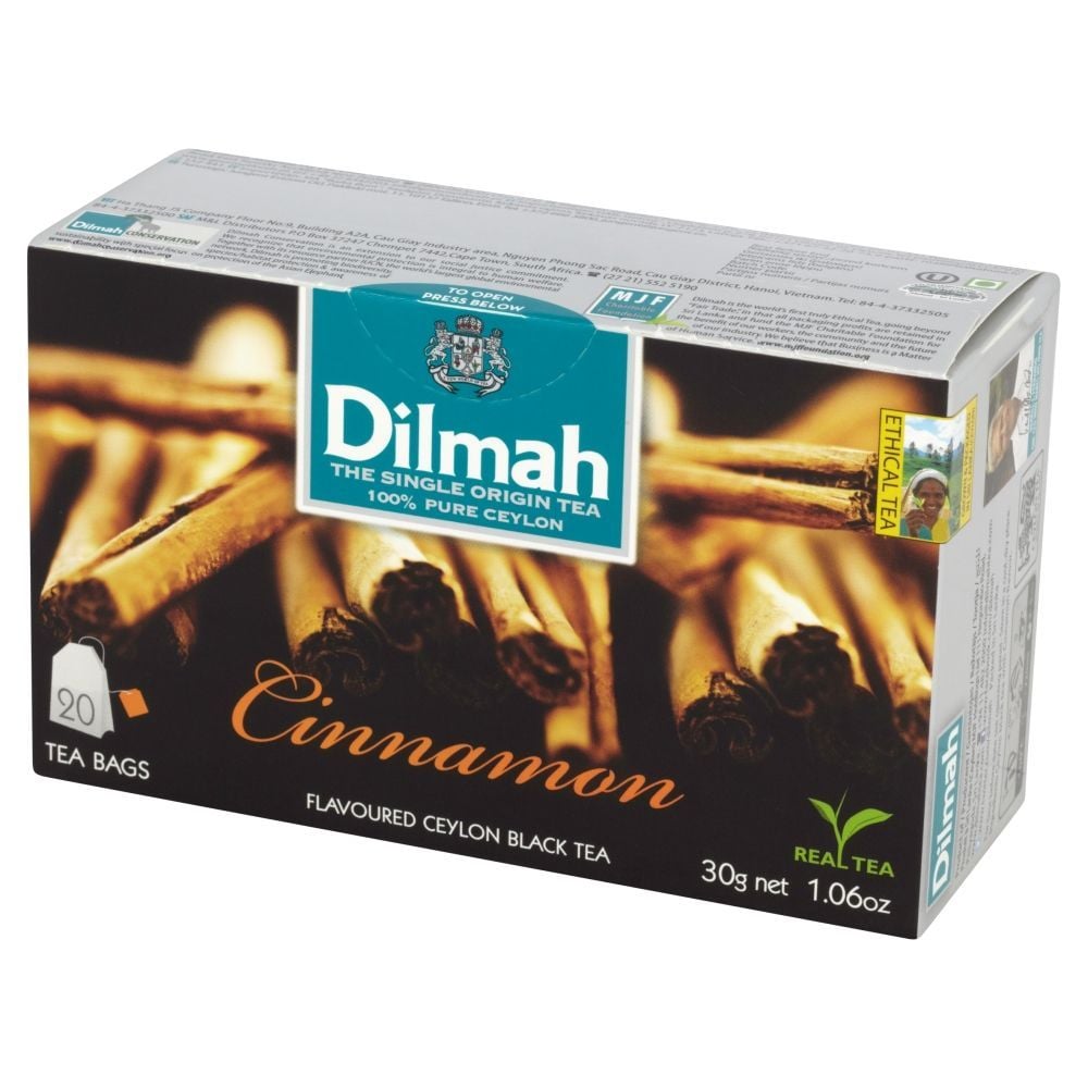 Dilmah Cejlońska czarna herbata z aromatem cynamonu 30 g (20 torebek)