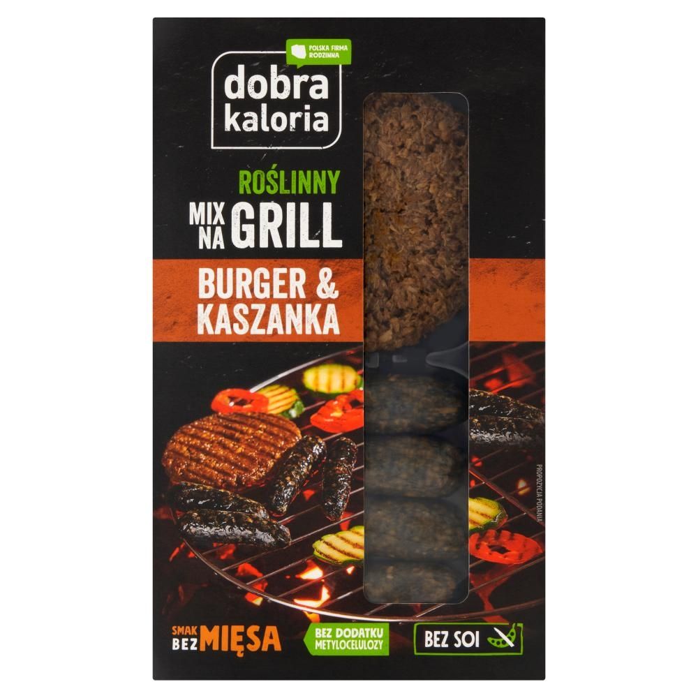 Dobra Kaloria Roślinny mix na grill burger & kaszanka 165 g