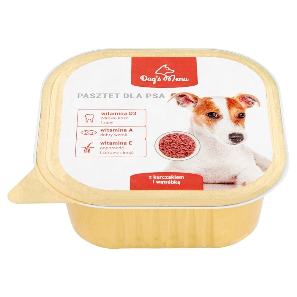 Dog's Menu Pasztet dla psa z kurczakiem i wątróbką 300 g Zakupy