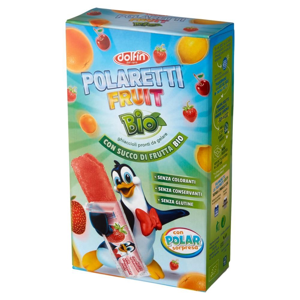 Dolfin Polaretti Fruit Bio Ekologiczne lody owocowe do zamrożenia 400 ml (10 x 40 ml)