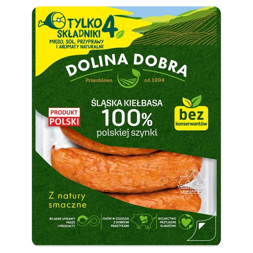 Dolina Dobra Śląska kiełbasa 100 % polskiej szynki 400 g