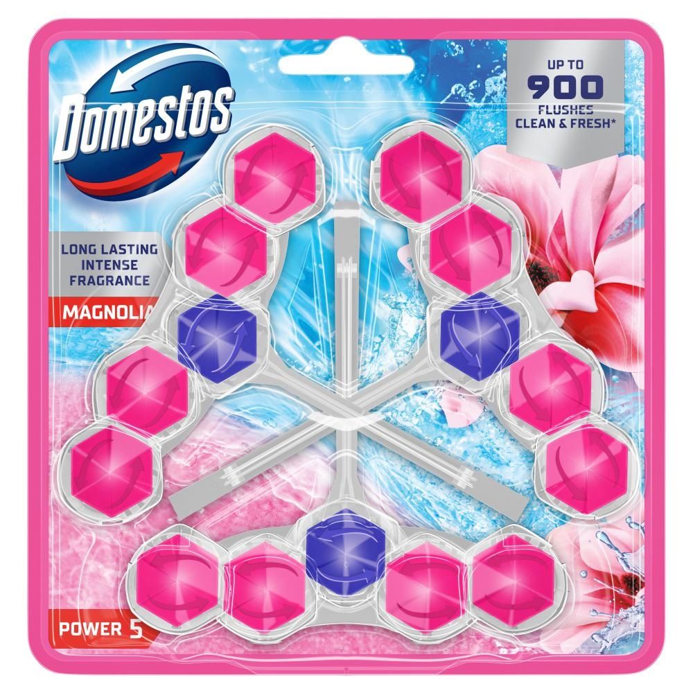 Domestos Power 5 Magnolia Kostka toaletowa 3 x 50 g