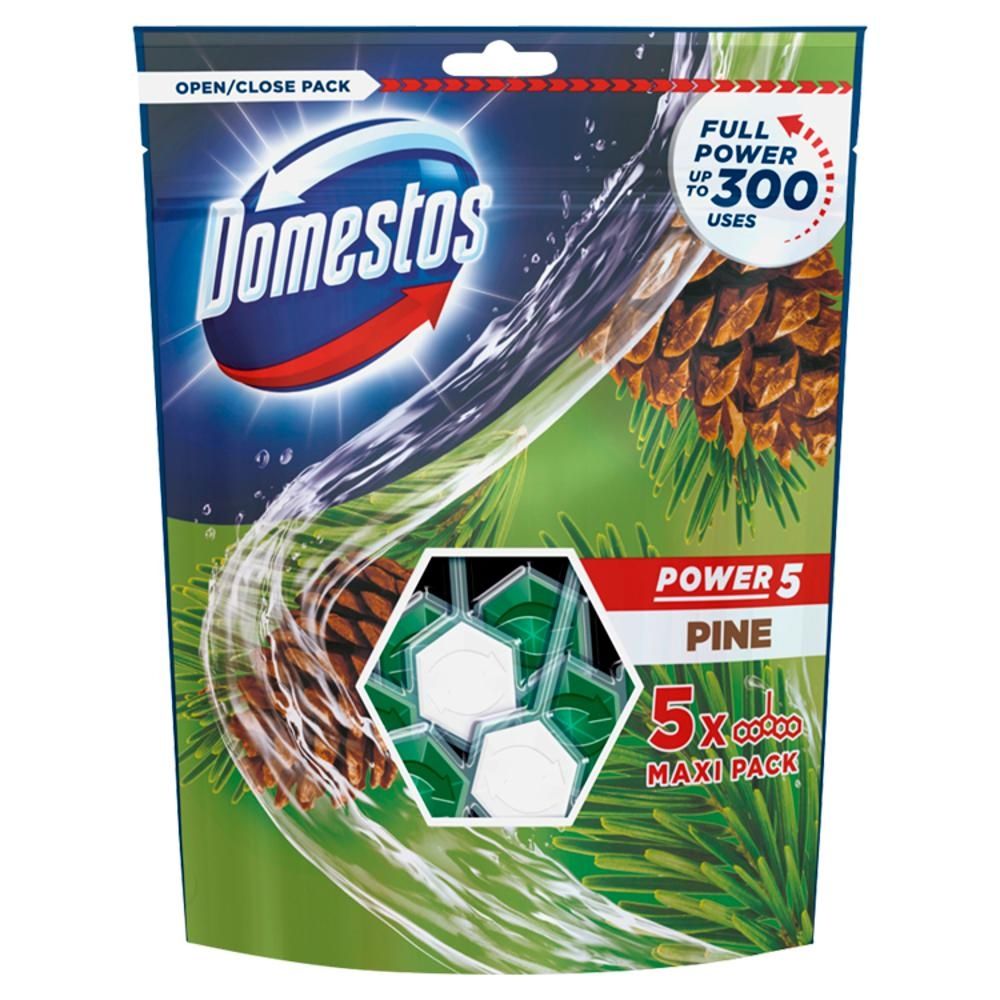 Domestos Power 5 Pine Kostka toaletowa 5 x 55 g