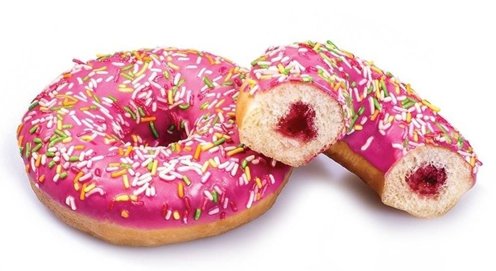 Donut z nadzieniem truskawkowym 70 g