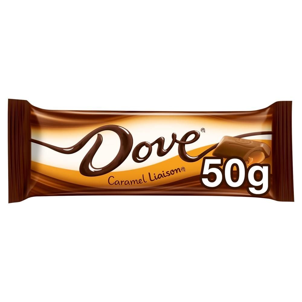 Dove Caramel Liason Czekolada mleczna z nadzieniem karmelowym 50 g (2 x 25 g)