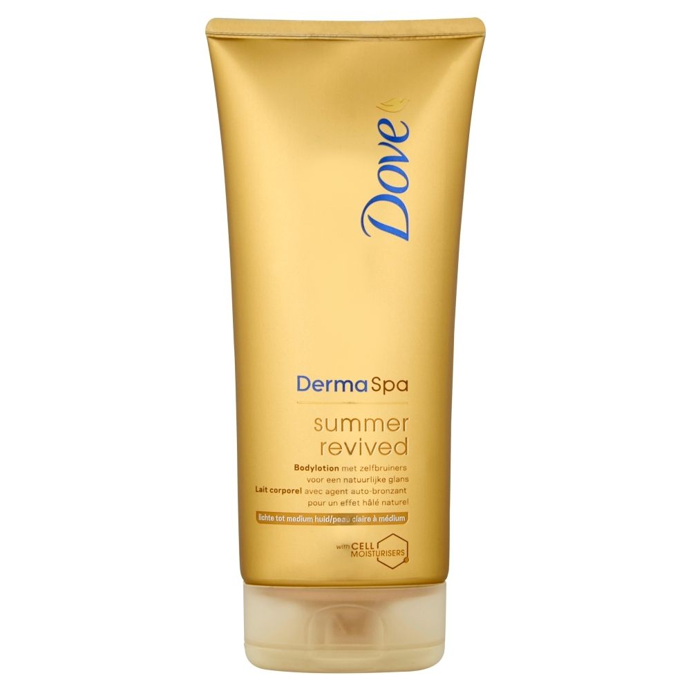 Dove Derma Spa Summer Revived Samoopalający balsam do ciała do jasnej i średniej karnacji 200 ml