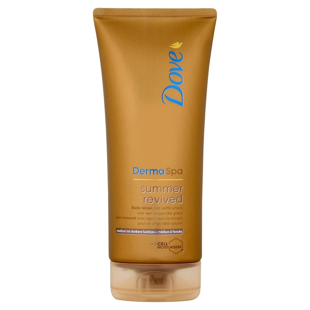 Dove Derma Spa Summer Revived Samoopalający balsam do ciała do średniej i ciemnej karnacji 200 ml