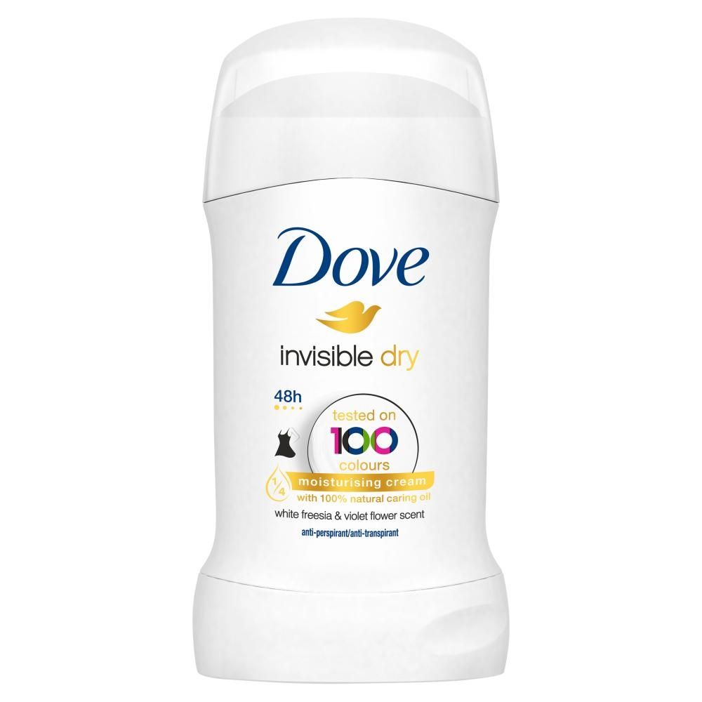 Dove Invisible Dry White Freesia & Violet Flower Antyperspirant w sztyfcie 40 ml