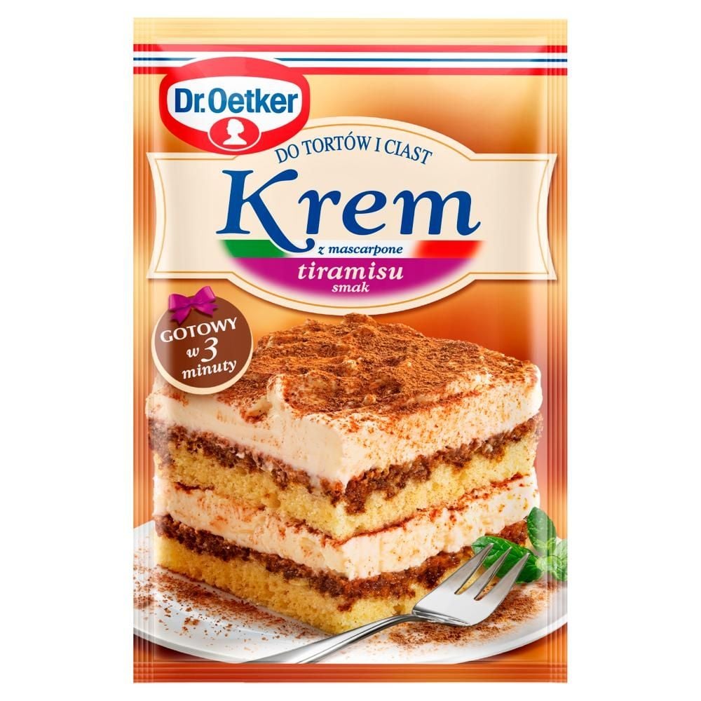 Dr. Oetker Krem do tortów i ciast z mascarpone smak tiramisu 122 g