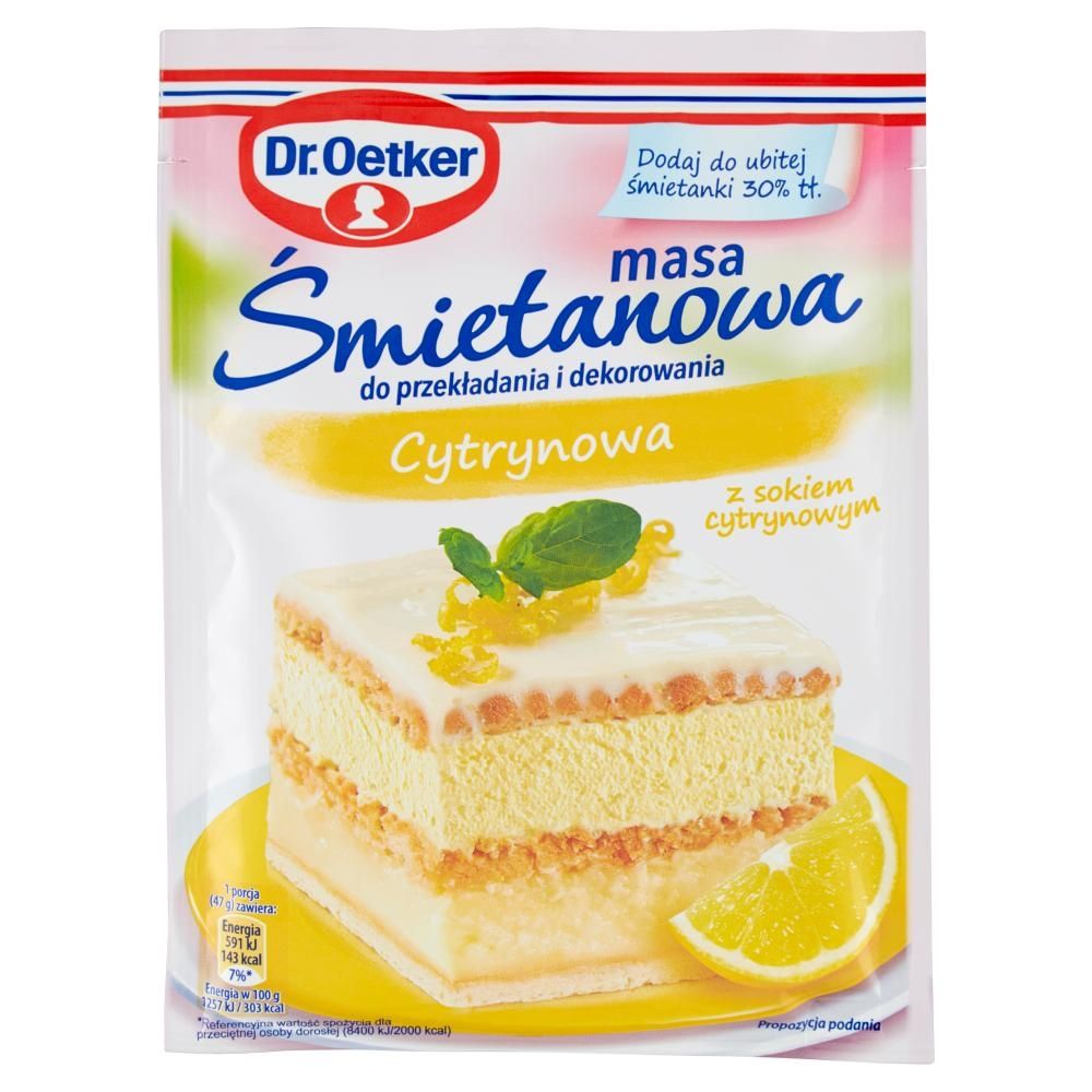 Dr. Oetker Masa śmietanowa cytrynowa 70 g