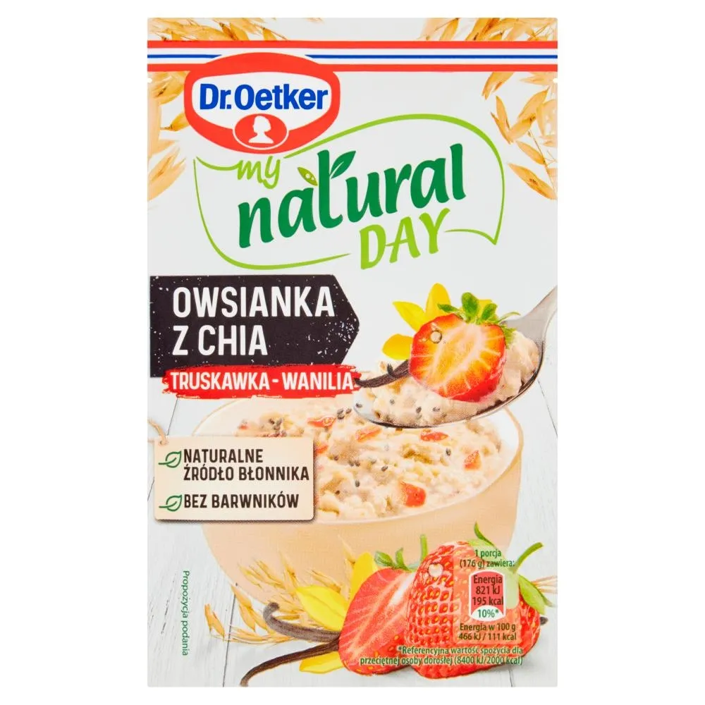 Dr. Oetker My Natural Day Owsianka z chia truskawka-wanilia 51 g