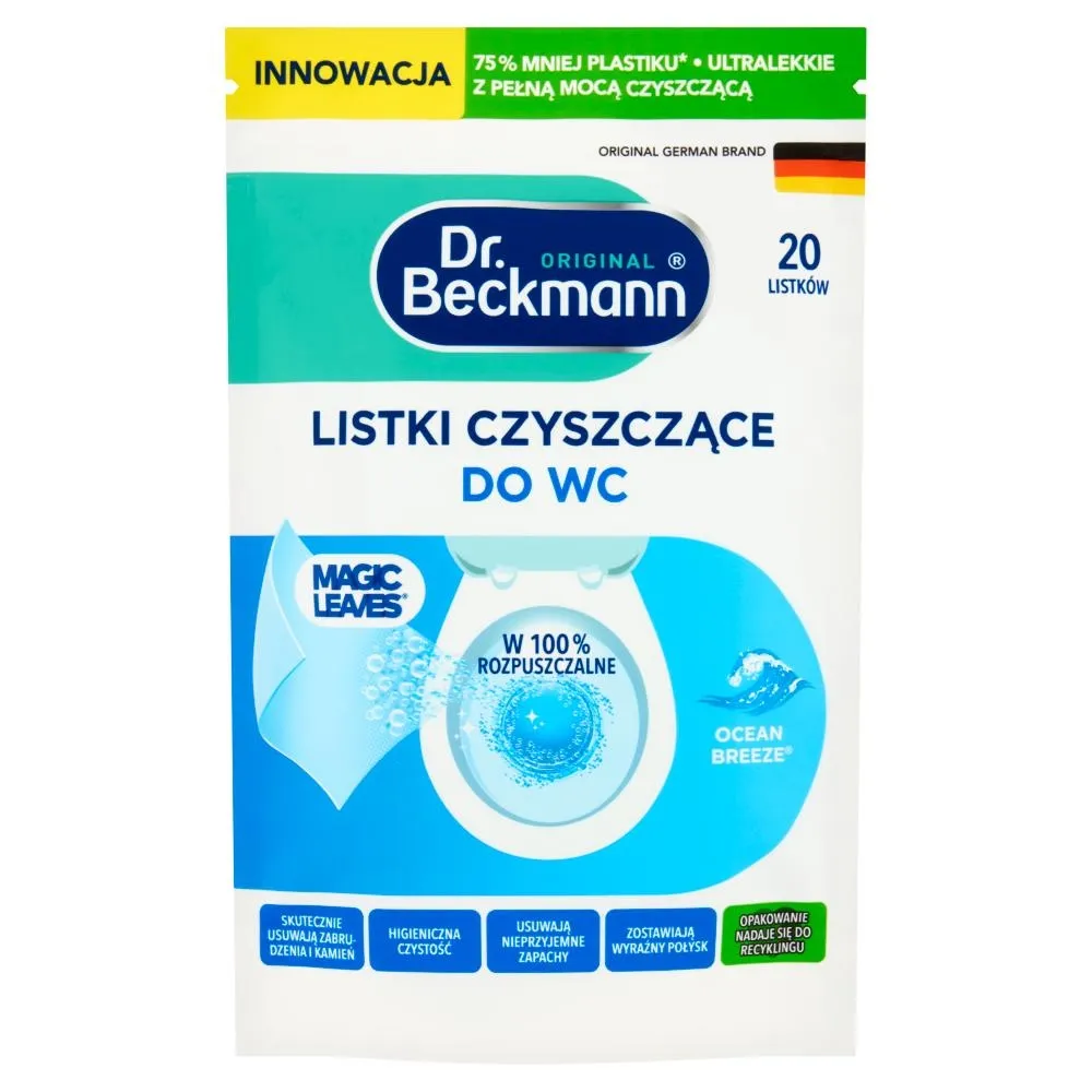 Dr. Beckmann Ocean Breeze Listki czyszczące do WC 44 g (20 sztuk)