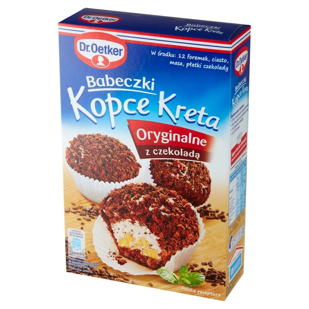 Dr. Oetker Babeczki Kopce Kreta oryginalne z czekoladą 264 g