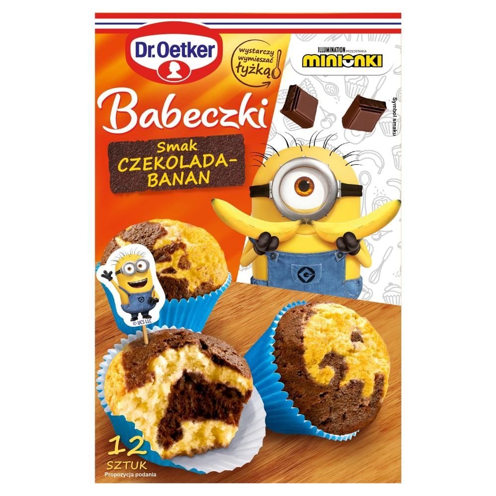 Dr. Oetker Babeczki Minionki smak czekolada-banan 307 g