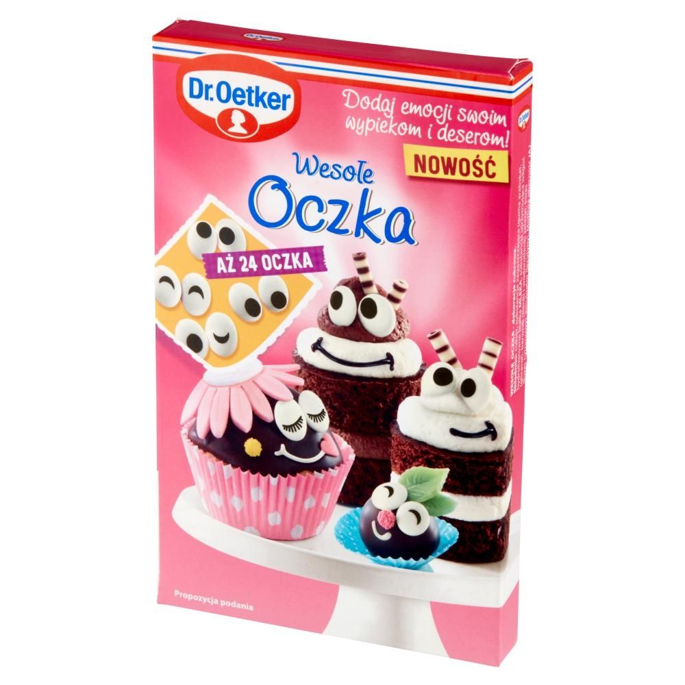 Dr. Oetker Dekoracje cukrowe wesołe oczka 10 g (24 sztuki)