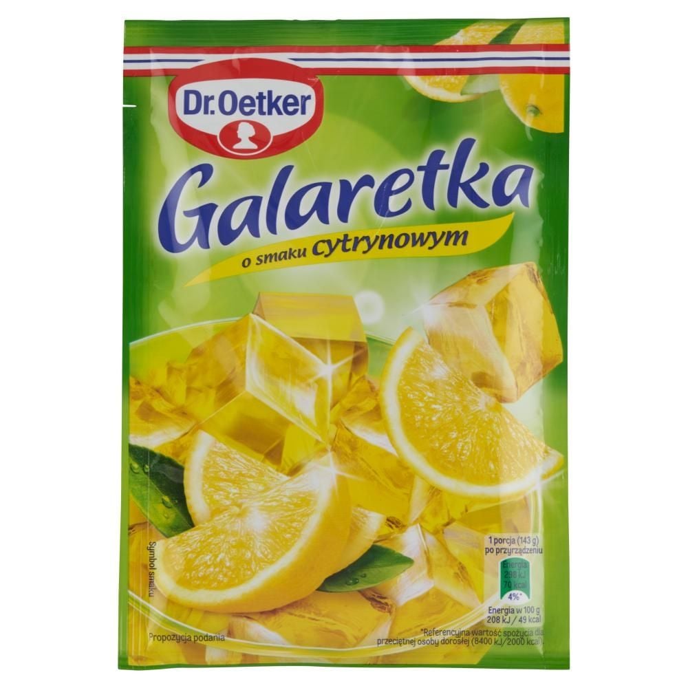 Dr. Oetker Galaretka o smaku cytrynowym 72 g