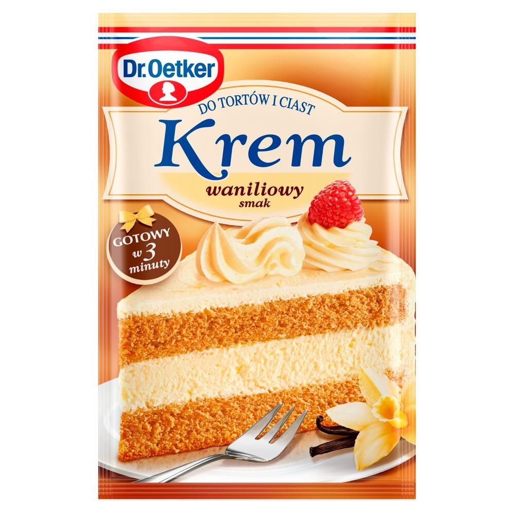 Dr. Oetker Krem do tortów i ciast smak waniliowy 120 g