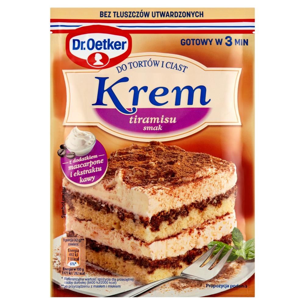 Dr. Oetker Krem do tortów i ciast tiramisu smak 109 g