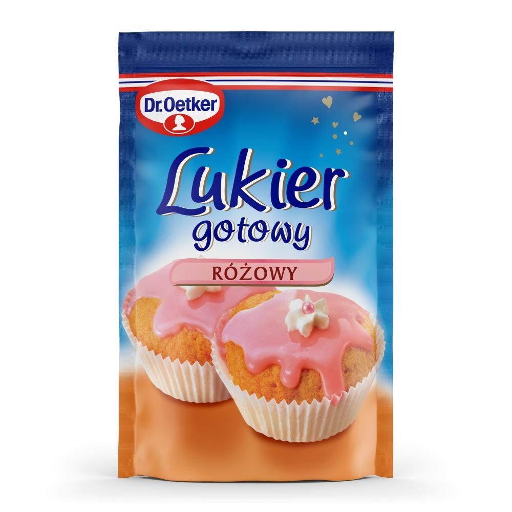 Dr. Oetker Lukier gotowy różowy 100 g