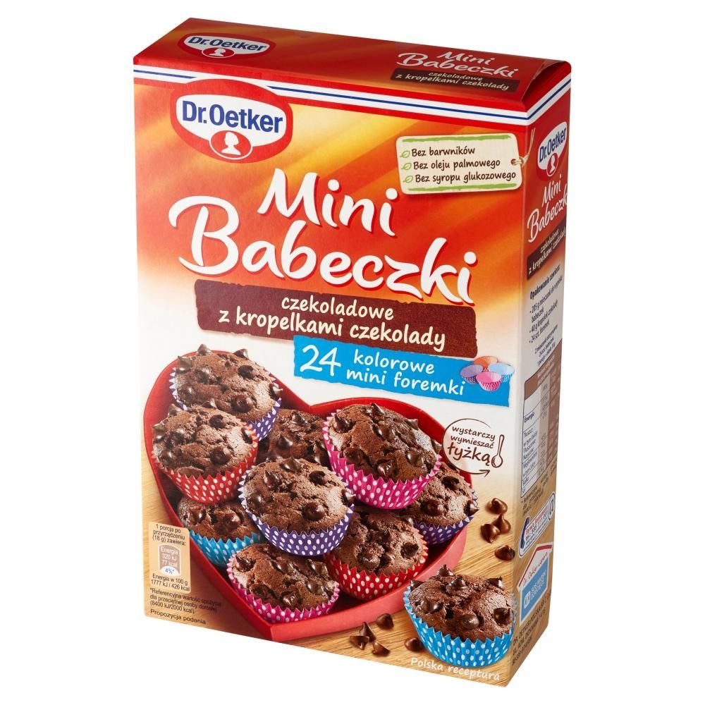 Dr. Oetker Mini babeczki czekoladowe z kropelkami czekolady 245 g