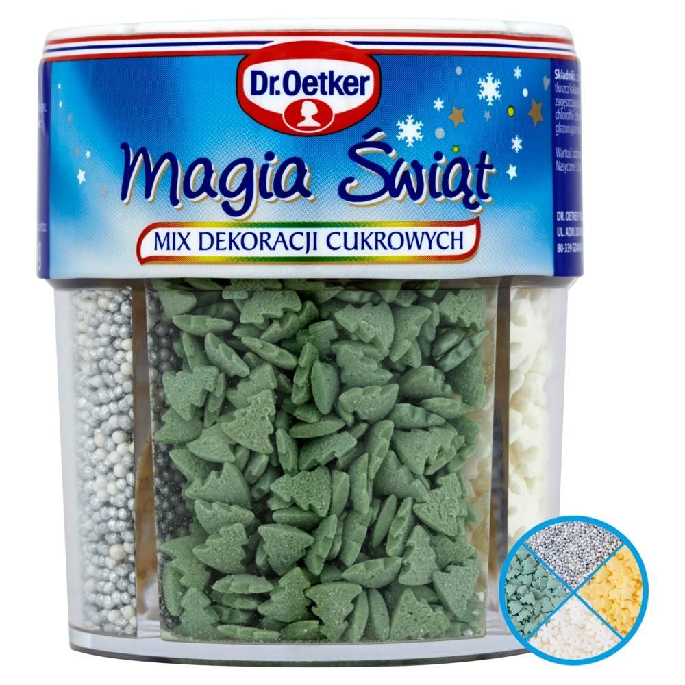 Dr. Oetker Mix dekoracji cukrowych magia świąt 76 g