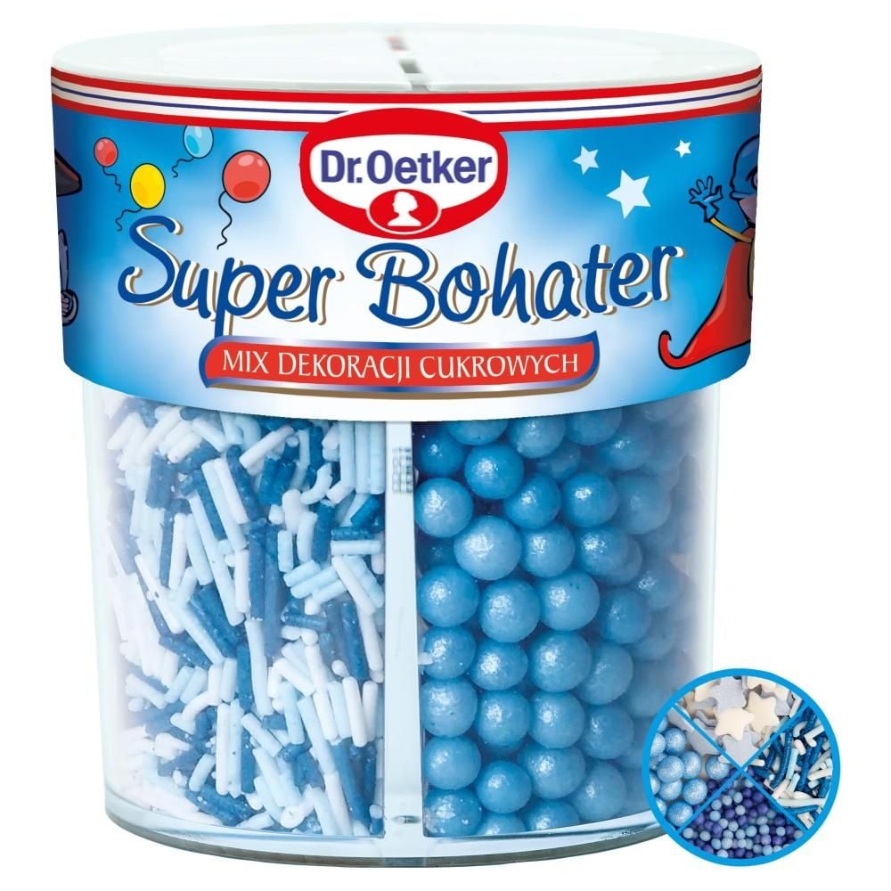 Dr. Oetker Mix dekoracji cukrowych super bohater 76 g