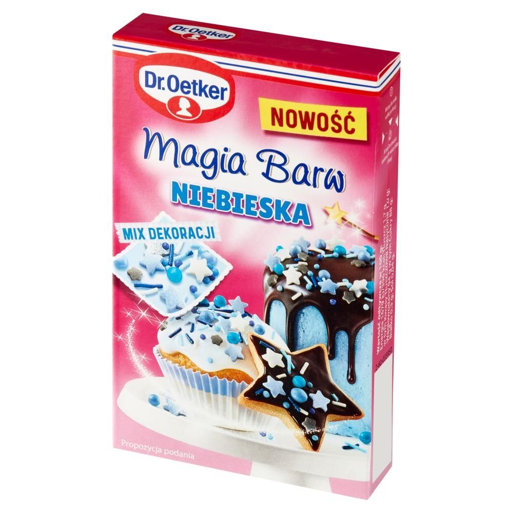 Dr. Oetker Mix dekoracji magia barw niebieska 70 g