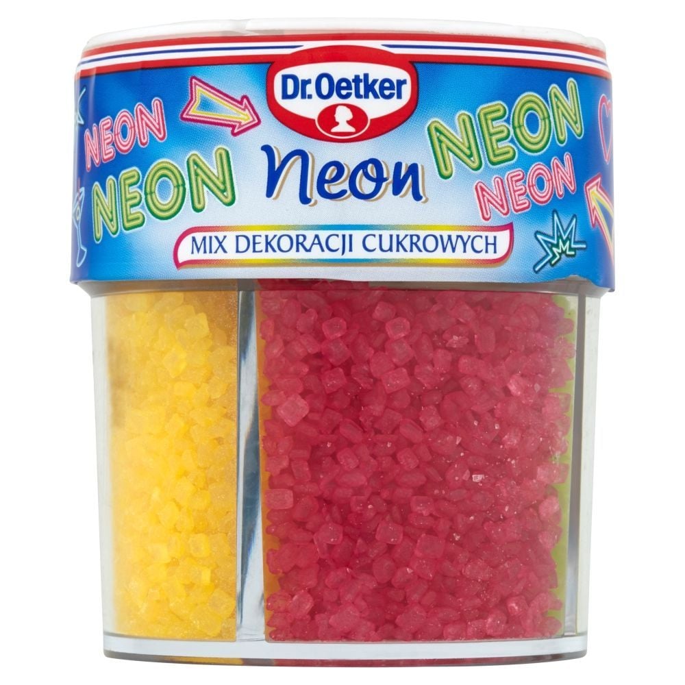 Dr. Oetker Neon Mix dekoracji cukrowych 100 g