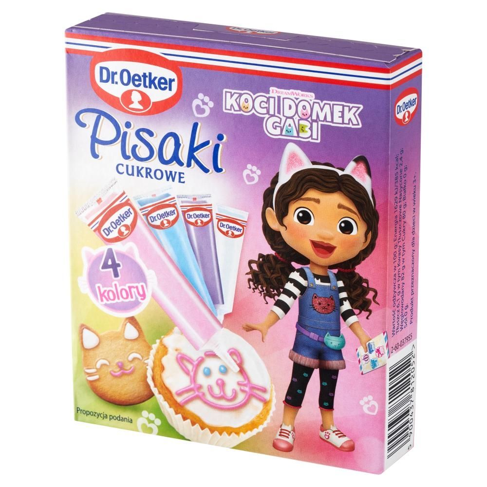 Dr. Oetker Pisaki cukrowe koci domek Gabi 76 g (4 x 19 g)