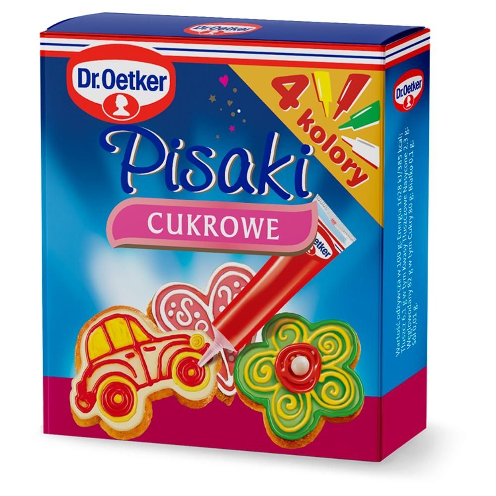 Dr. Oetker Pyszne pisaki kolorowe 76 g (4 x 19 g)