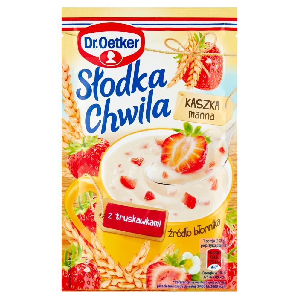 Dr. Oetker Słodka Chwila Kaszka manna z truskawkami 47,5 g