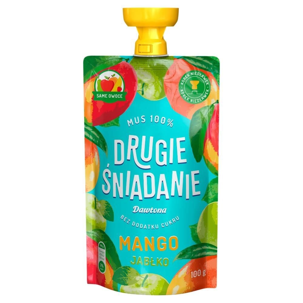 Drugie śniadanie Mus 100% mango jabłko 100 g