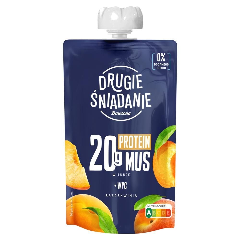 Drugie Śniadanie Mus w tubce brzoskwinia 180 g