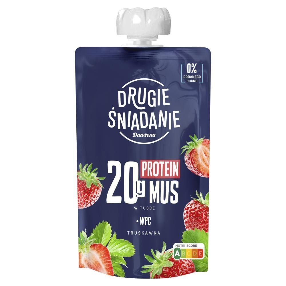 Drugie śniadanie Mus w tubce truskawka 180 g