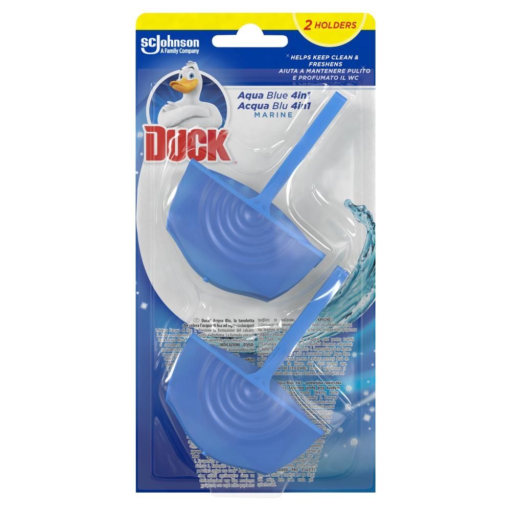 Duck Aqua Blue 4w1 Marine Podwójna zawieszka do toalet 72 g (2 x 36 g)