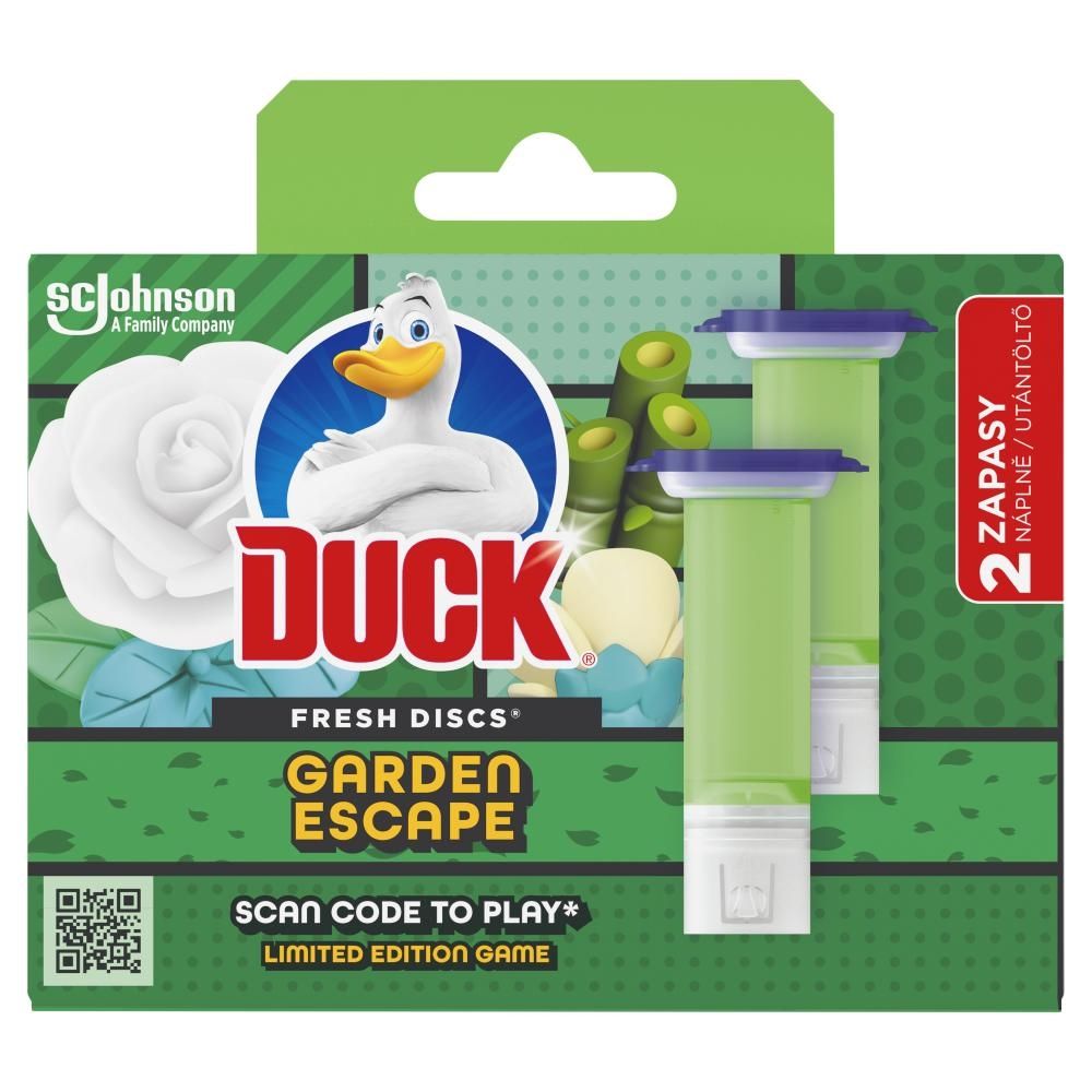 Duck Fresh Discs Garden Escape Żelowy krążek do toalety 72 ml (2 x 36 ml)