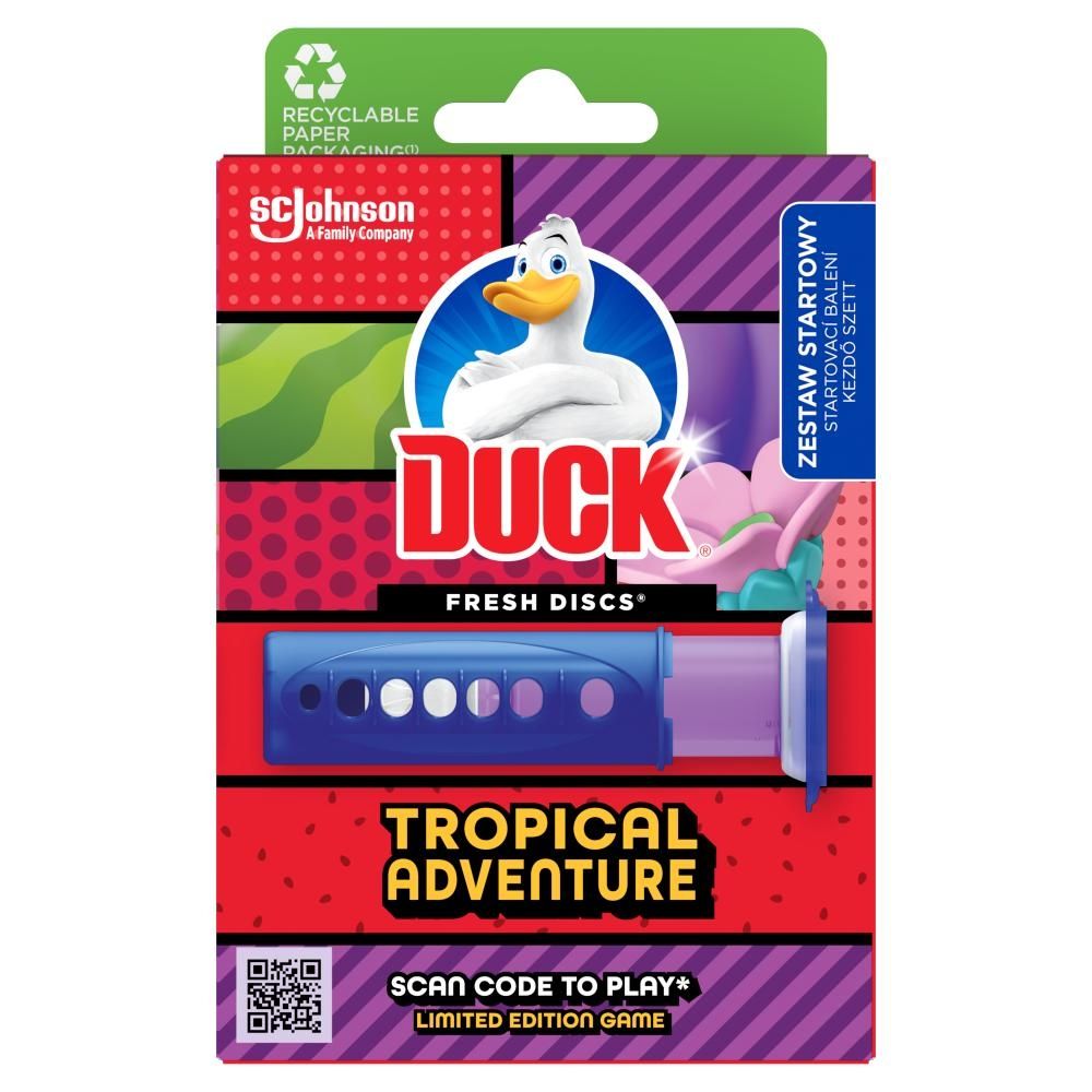 Duck Fresh Discs Tropical Adventure Żelowy krążek do toalety 36 ml