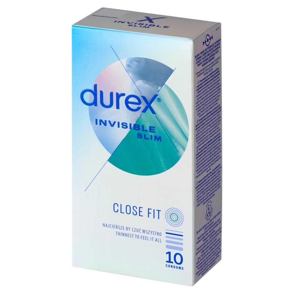 Durex Invisible Slim Prezerwatywy 10 sztuk