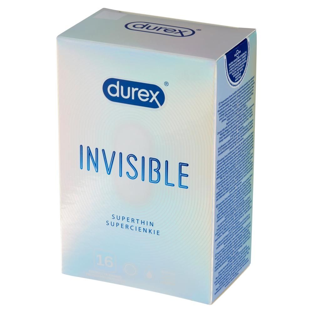 Durex Invisible Supercienkie Prezerwatywy 16 sztuk