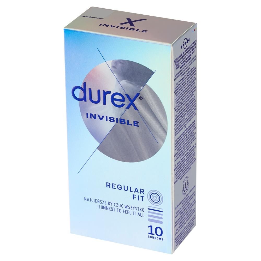 Durex Invisible Wyrób medyczny prezerwatywy 10 sztuk