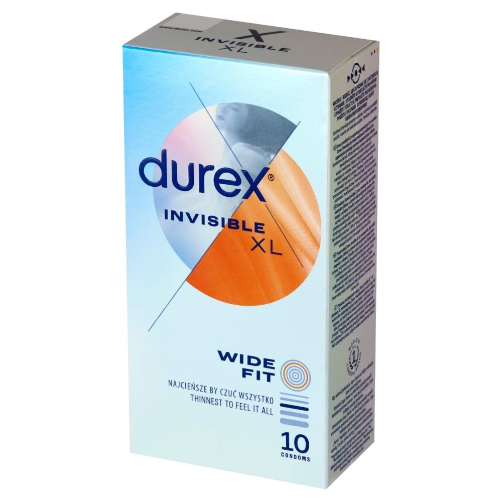 Durex Invisible XL Prezerwatywy 10 sztuk