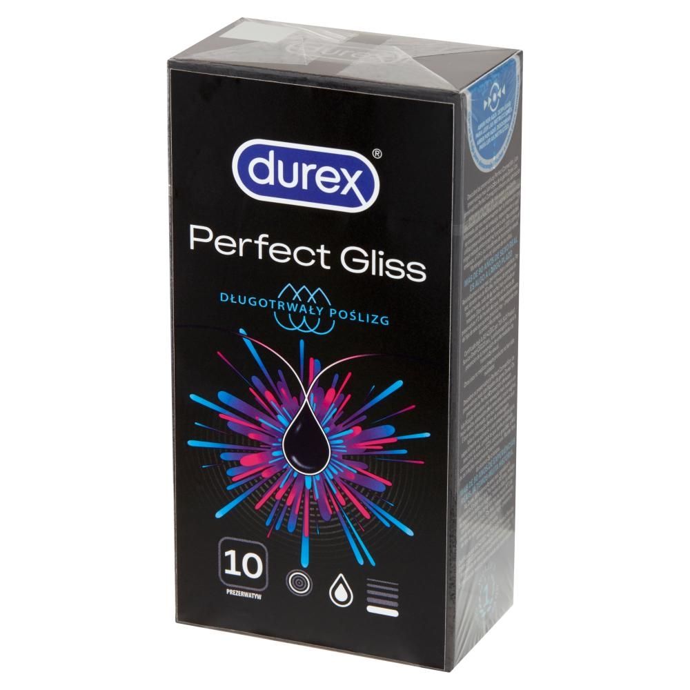 Durex Perfect Gliss Wyrób medyczny prezerwatywy 10 sztuk