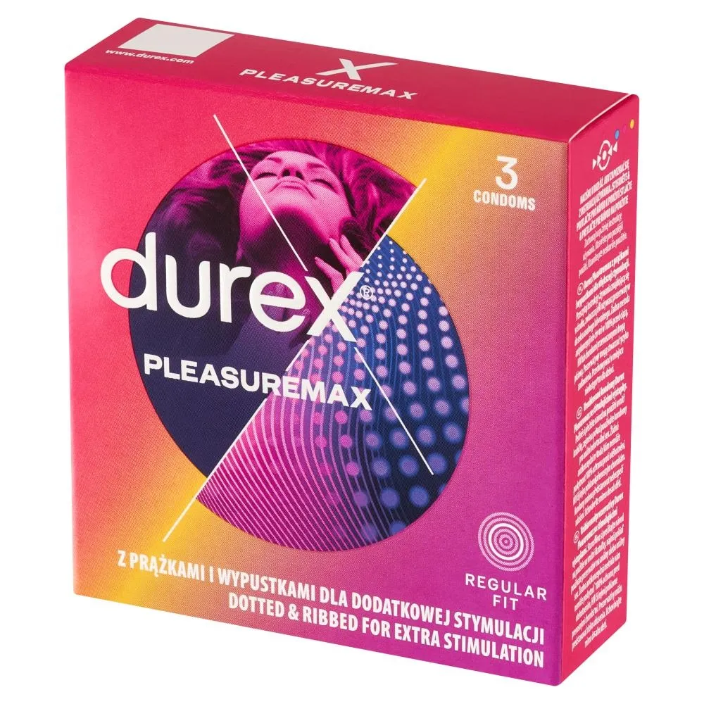 Durex Pleasuremax Prezerwatywy 3 sztuki