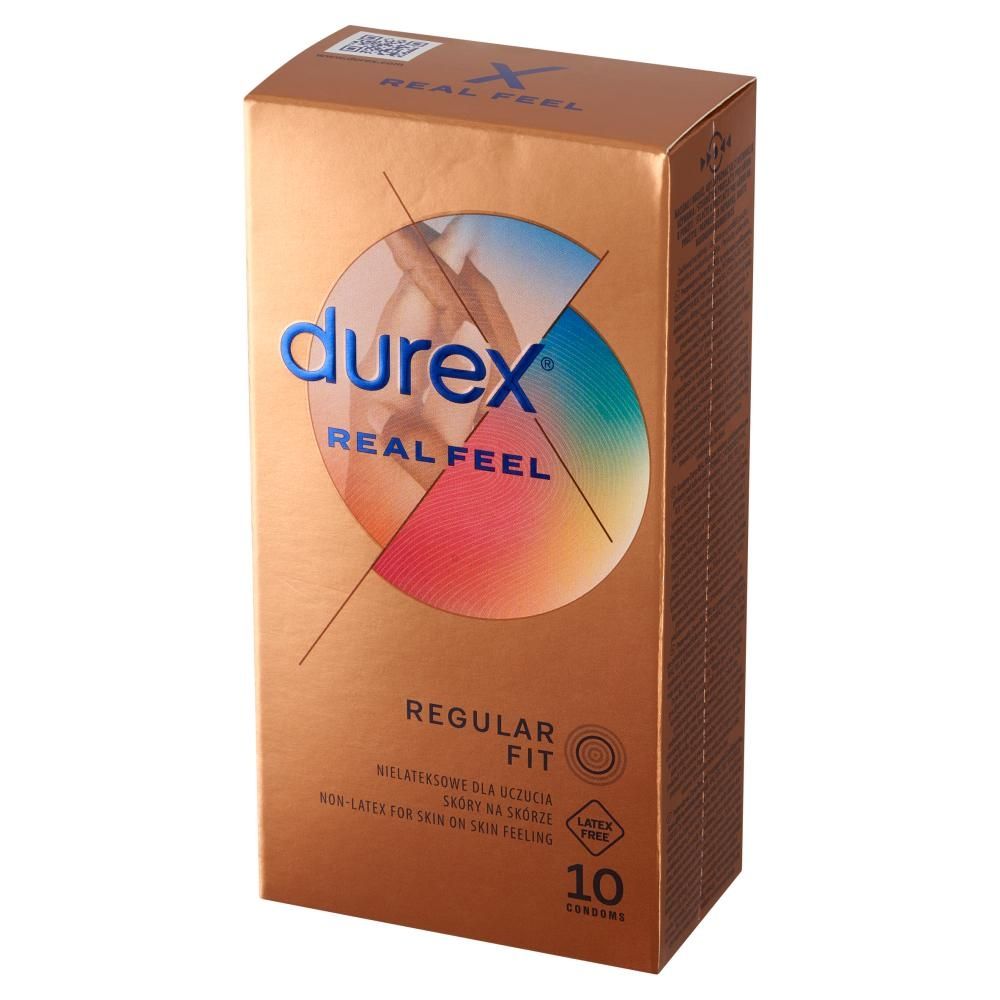 Durex Real Feel Wyrób medyczny prezerwatywy nielateksowe 10 sztuk