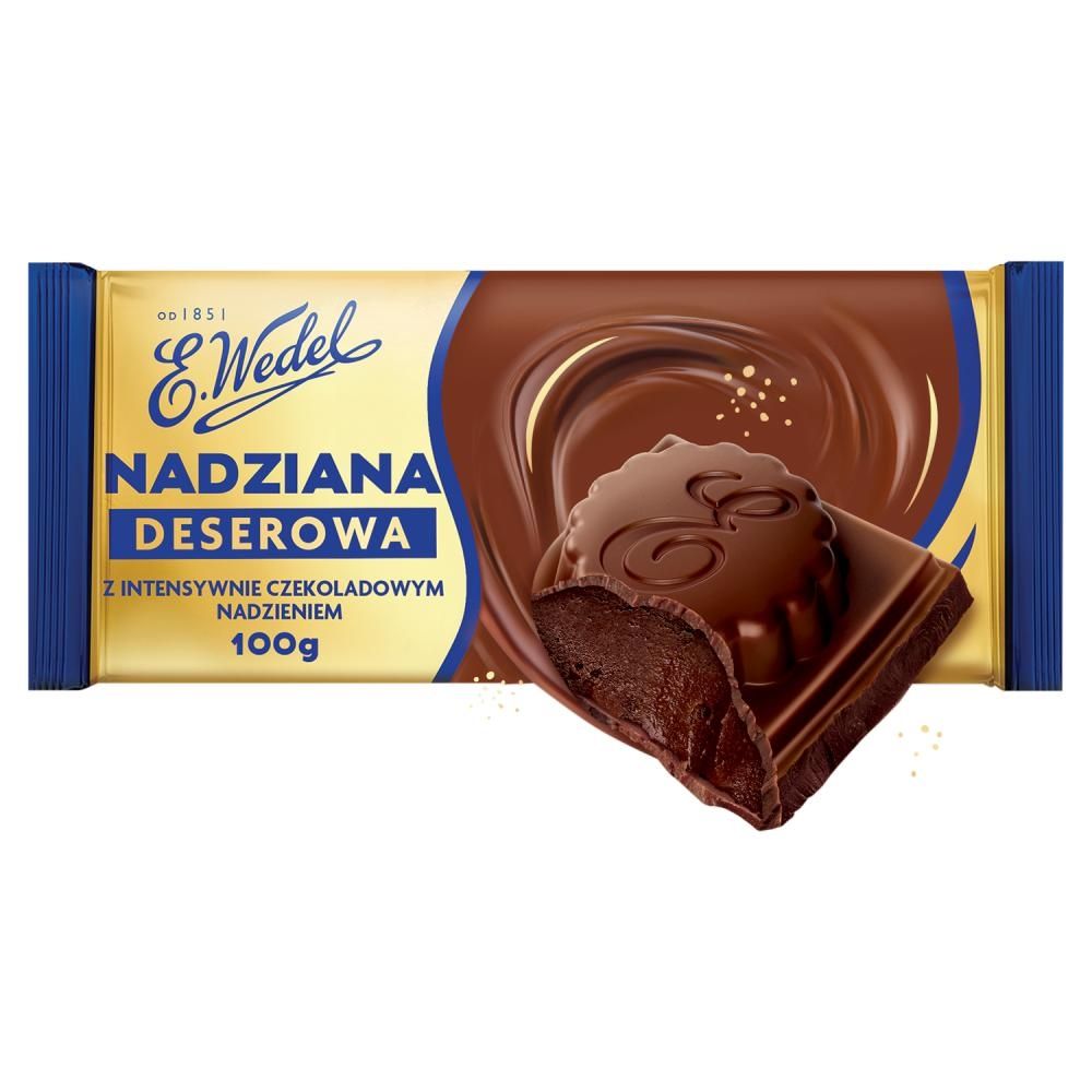 E. Wedel Czekolada deserowa z czekoladowym nadzieniem 100 g