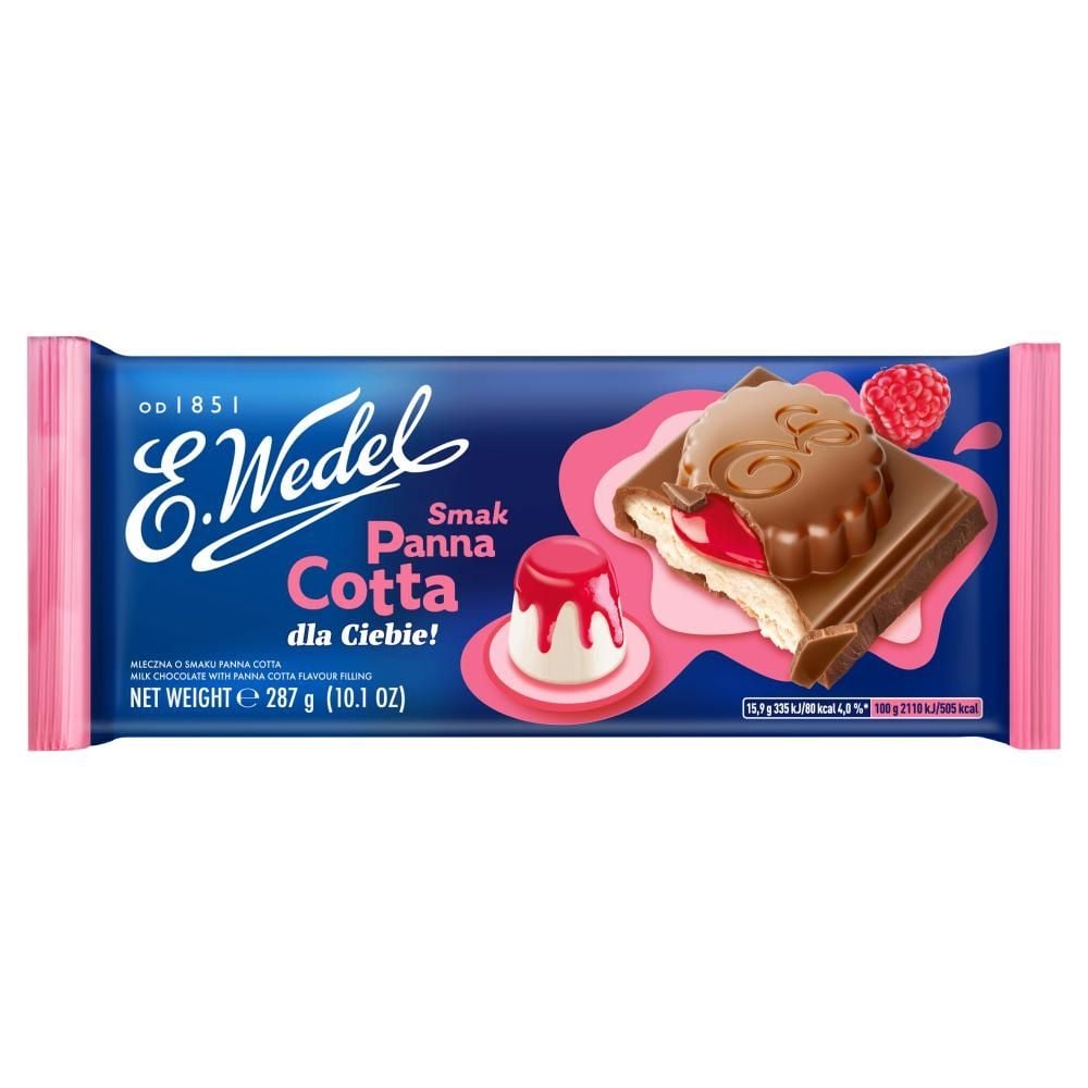 E. Wedel Czekolada mleczna o smaku panna cotta 287 g