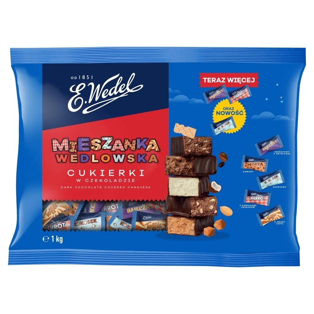 E. Wedel Mieszanka Wedlowska Cukierki w czekoladzie 1 kg