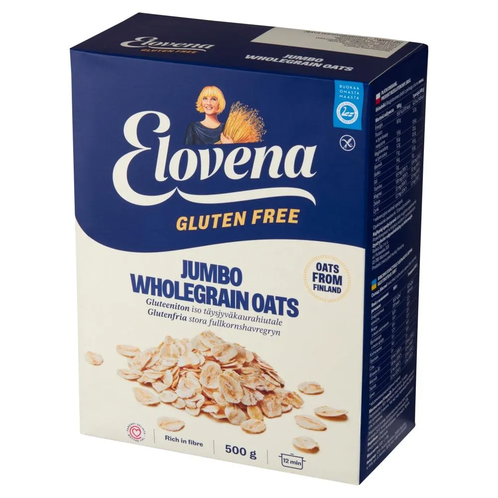 Elovena Gluten Free Płatki owsiane bezglutenowe Jumbo 500 g